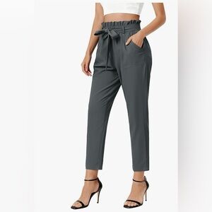 Grace Karin Slate Gray Cropped Pants